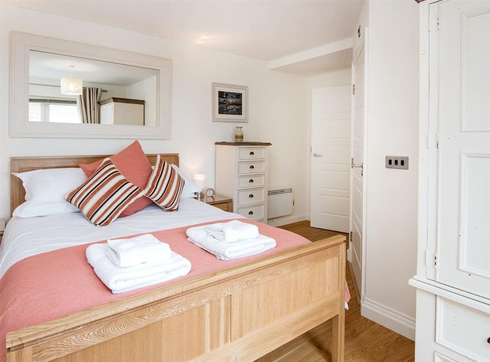 Comfortable double bedroom at Spindrift in Seahouses, Northumberland