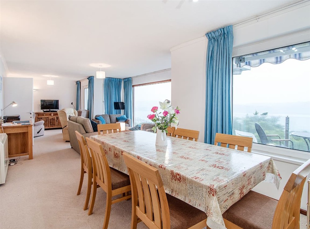 Dining Area at Spindrift in St Mawes, Cornwall