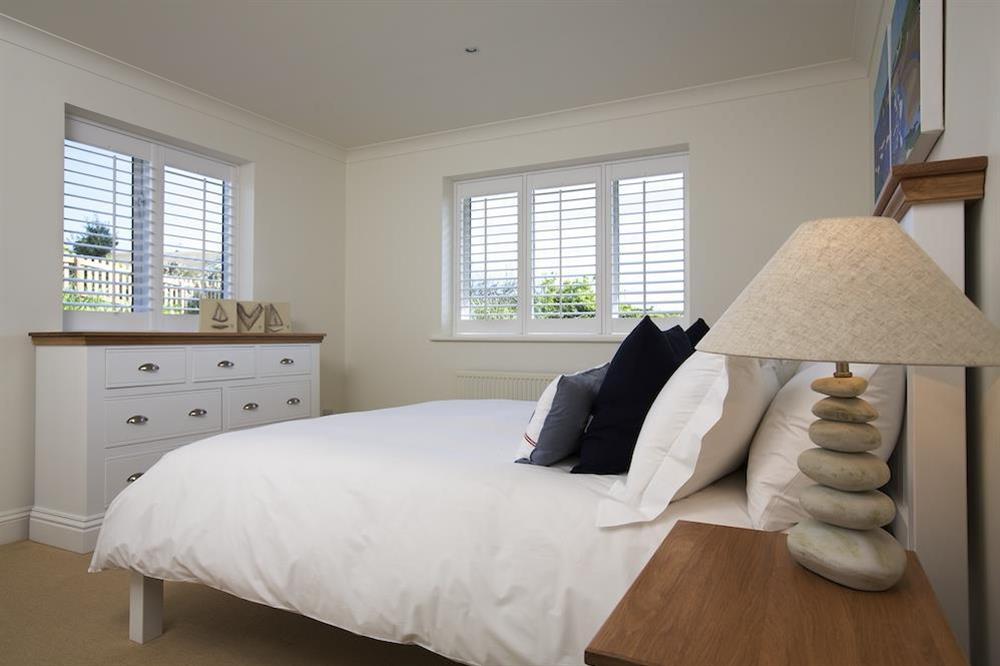 Double bedroom with king's size bed at Spindrift in , Thurlestone