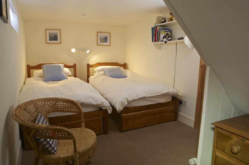 Twin bedroom at lower ground floor level (photo 2) at Spinnaker Cottage in , Salcombe