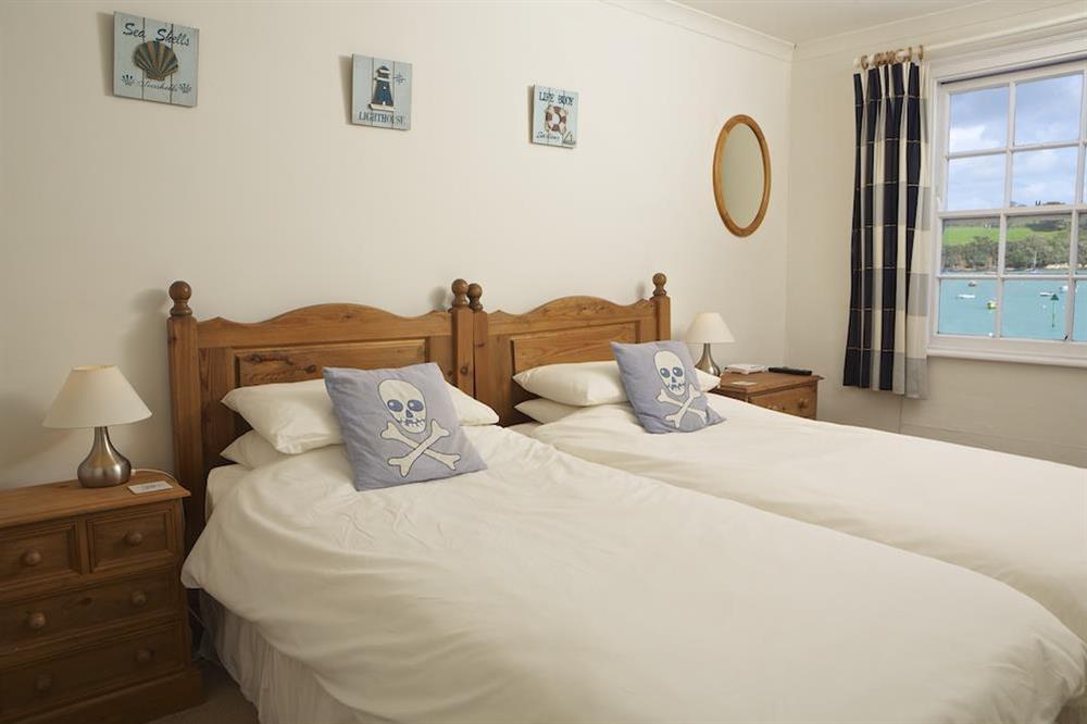 Twin bedroom on first floor at Spinnaker Cottage in , Salcombe