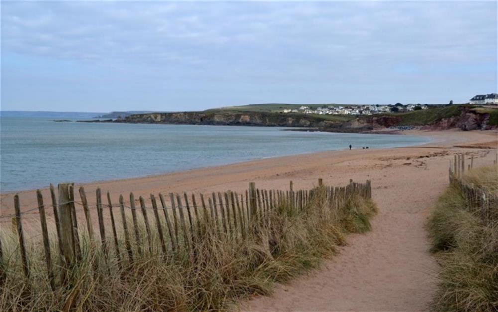 Path to the sandy beach at Thurlestone at Spinnaker in Thurlestone