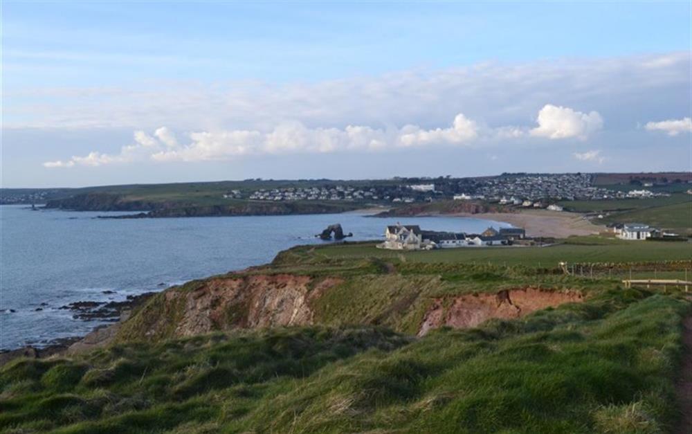 The South West Coastal Path runs right past the doorstep at Spinnaker in Thurlestone
