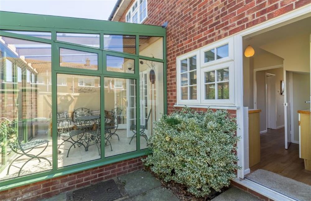 Ground floor: The Conservatory and Kitchen door at Spinnakers, Brancaster Staithe near Kings Lynn