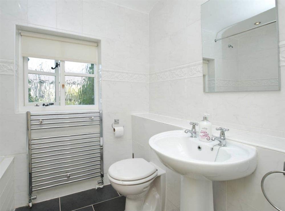 Bathroom at Spinney Cottage in Sheldon, Bakewell, Derbys., Derbyshire
