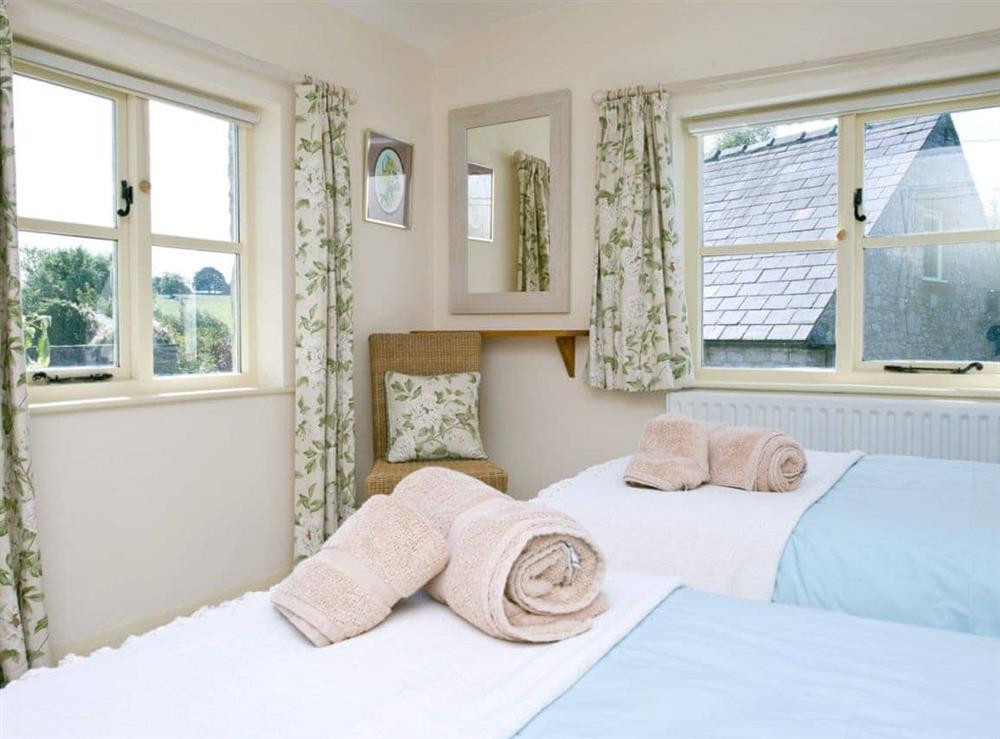 Twin bedroom (photo 2) at Spinney Cottage in Sheldon, Bakewell, Derbys., Derbyshire