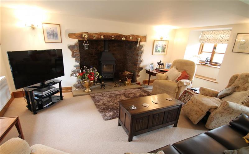 Enjoy the living room at Splatt Barn, Porlock