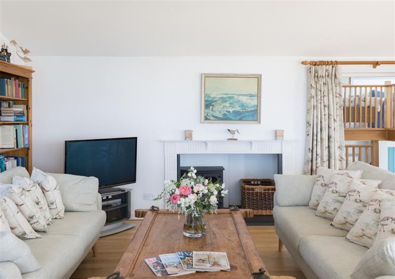 Relax in the living area at Splits, Daymer Bay
