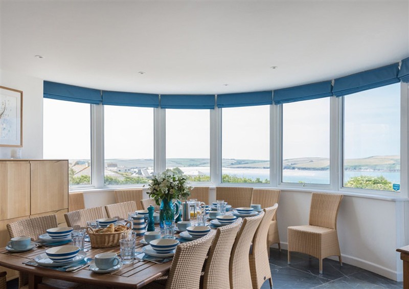 The dining room at Splits, Daymer Bay