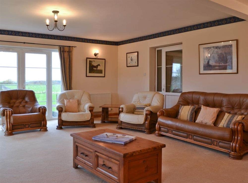Large spacious living room at Sporting Heights in Clows Top, near Kidderminster, Worcestershire
