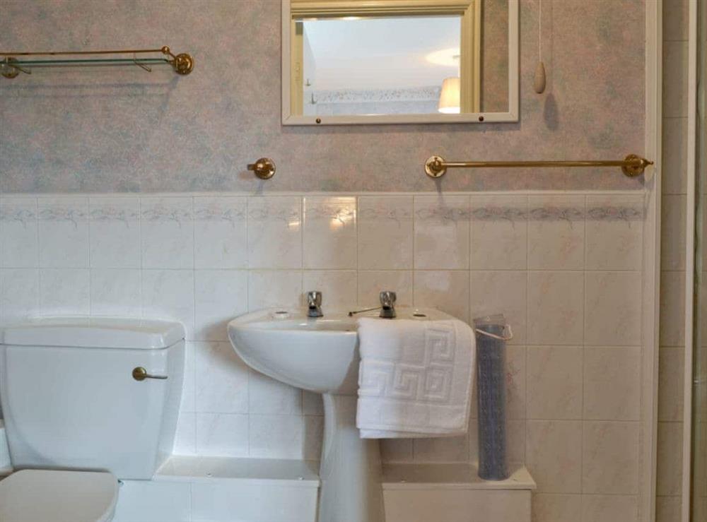 Shower room with toilet at Sporting Heights in Clows Top, near Kidderminster, Worcestershire