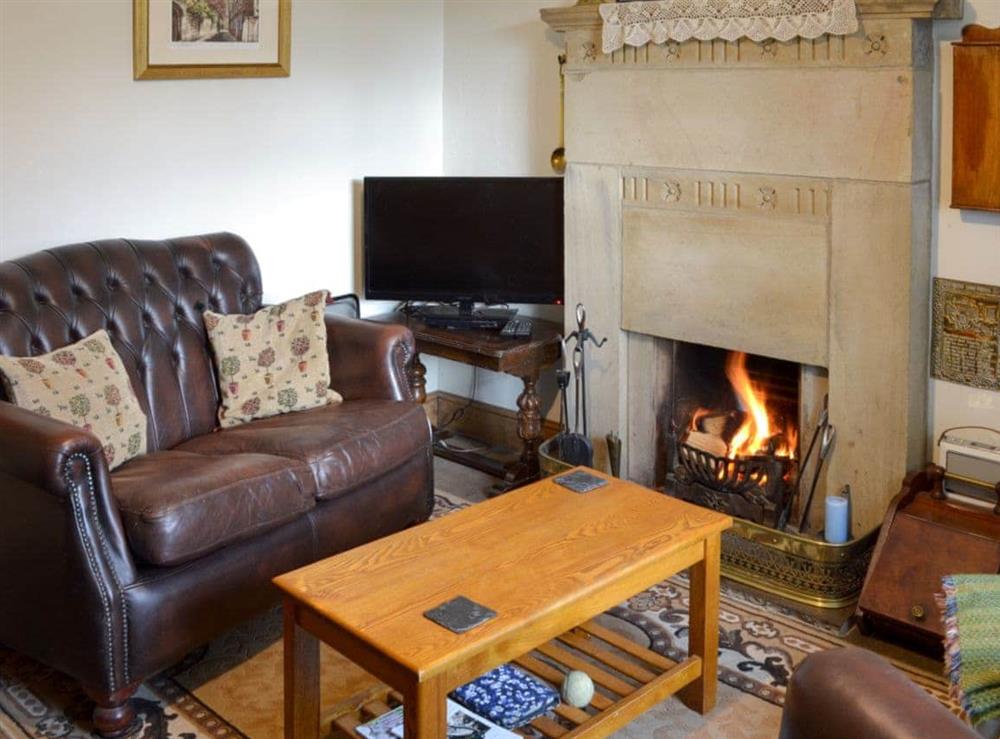 Living room with open fire (photo 2) at Spoutscroft Cottage in Austwick, near Settle, North Yorkshire