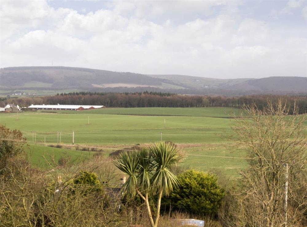View inland over the surrounding countryside at The Byre, 
