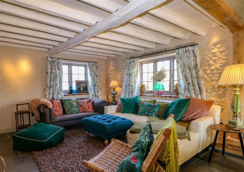 The living area at Spring Cottage, Arundel