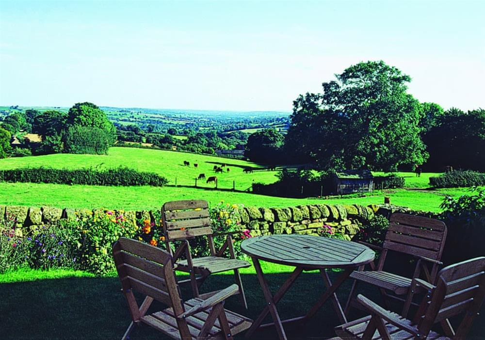 Views over the countryside at Spring Cottage in Ashbourne, Derbyshire