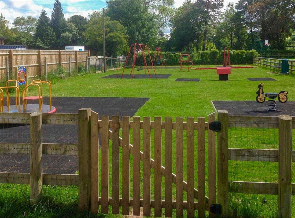 Local Children’s play area at Spring Cottage in Bourton-on-the-Water, Gloucestershire
