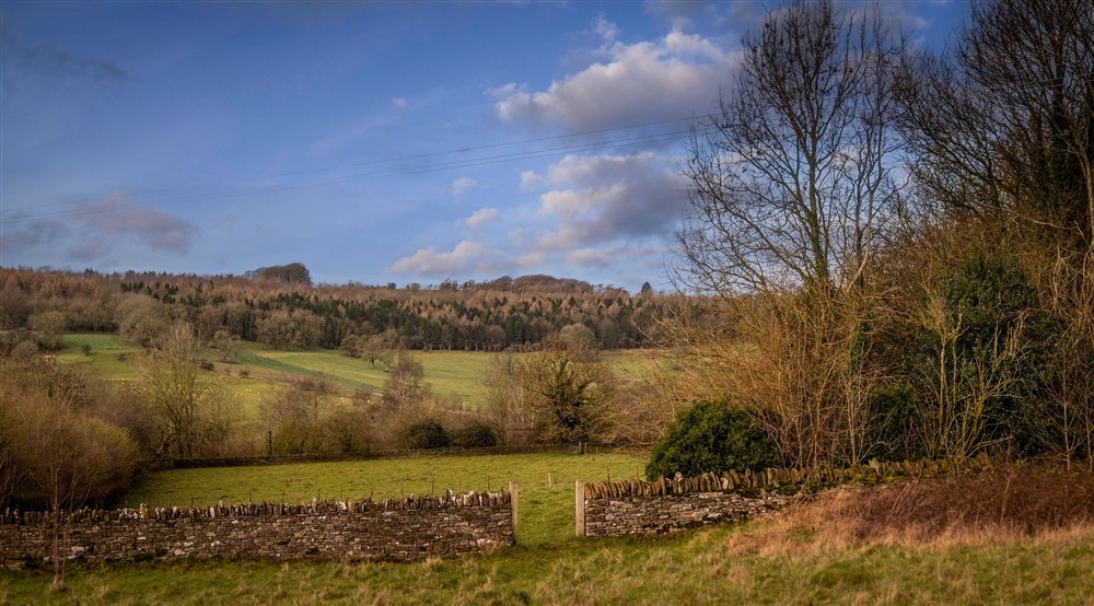 The surrounding countryside at Spring Cottage in Broadway, Gloucestershire