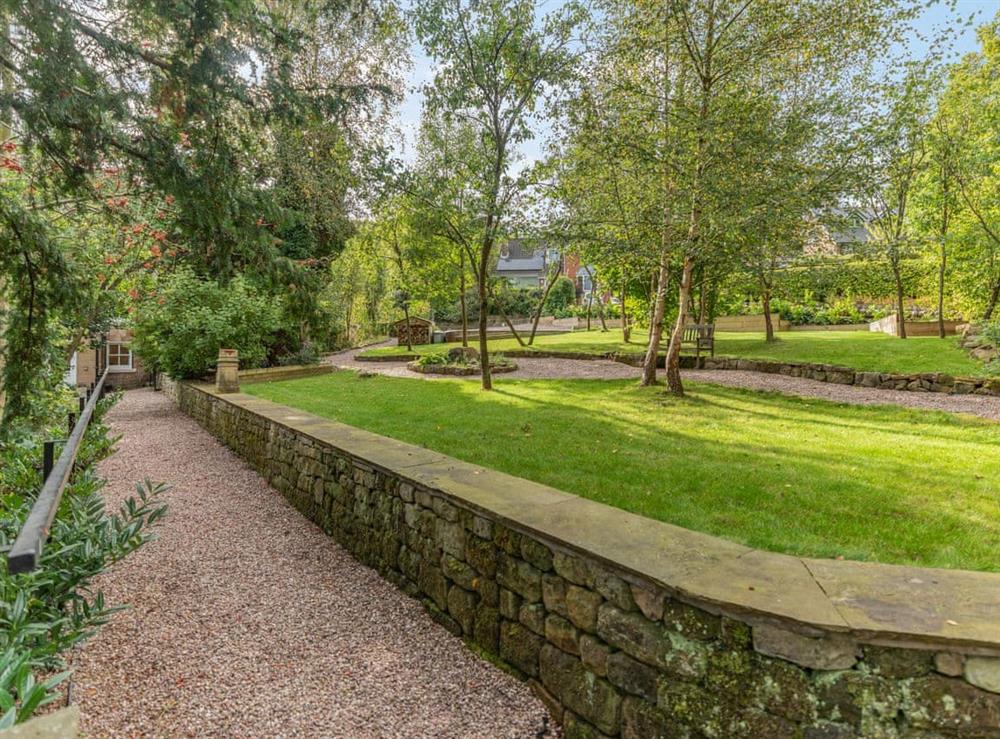 Garden and grounds at Spring Cottage in Endon Bank, near Stoke-on-Trent, Staffordshire