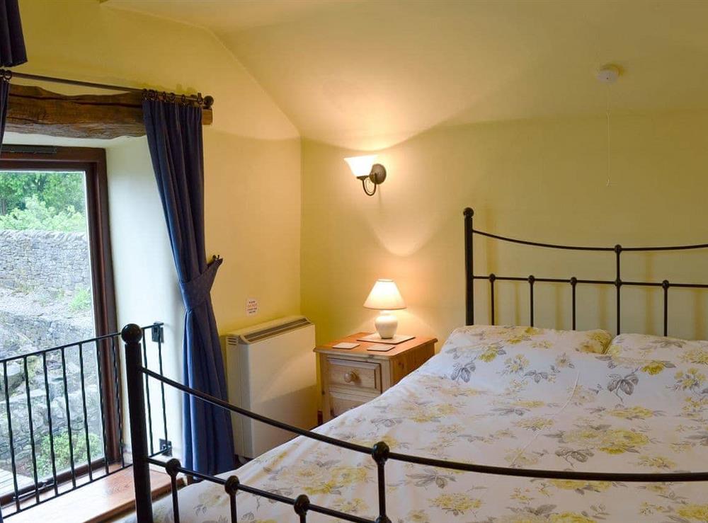 Comfortable double bedroom at Spring Cottage in Hollinsclough, near Buxton, Derbyshire
