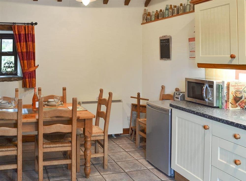 Well equipped kitchen/ dining room (photo 2) at Spring Cottage in Hollinsclough, near Buxton, Derbyshire