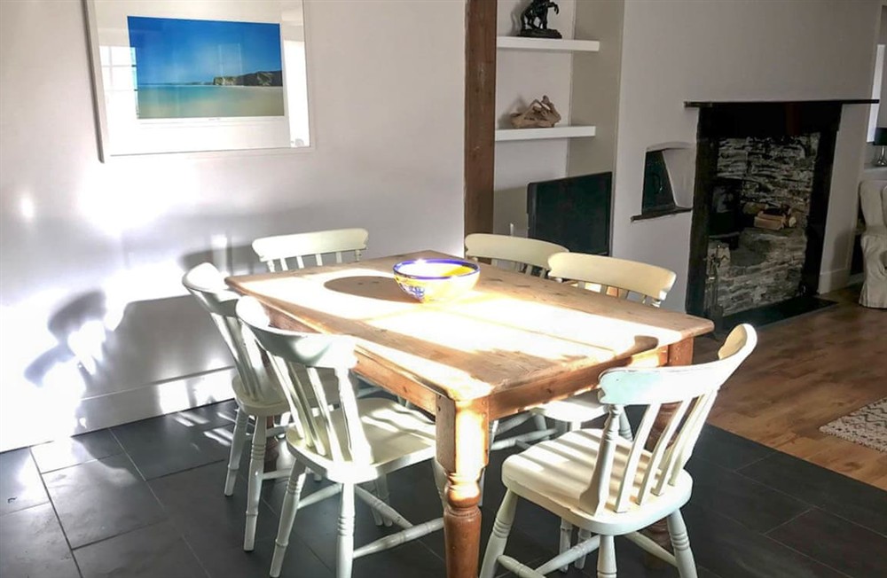 Dining Area at Spring Gardens Cottage in Wadebridge, Cornwall