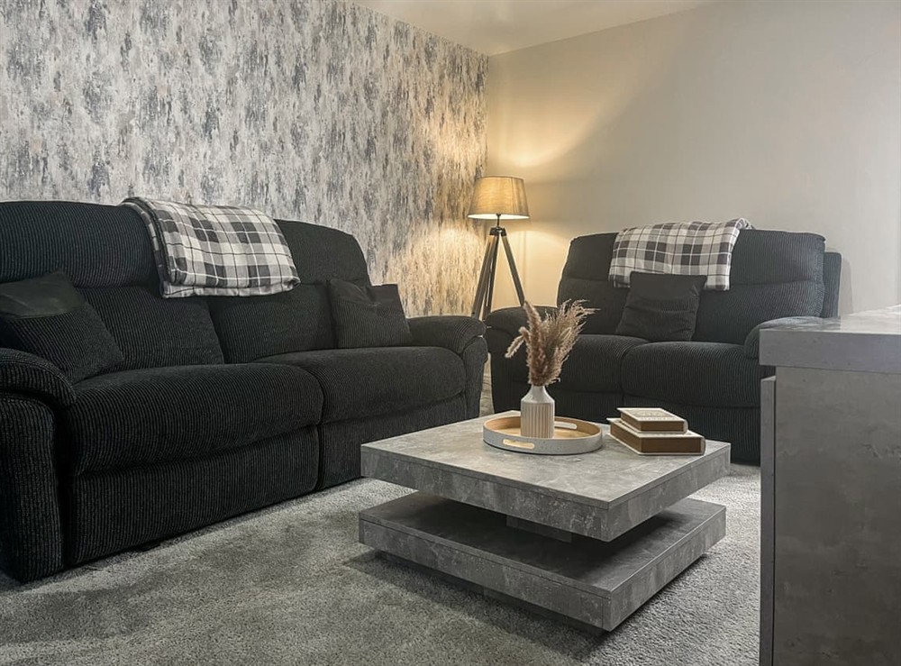 Living area at Spring Gardens in Guide, Lancashire