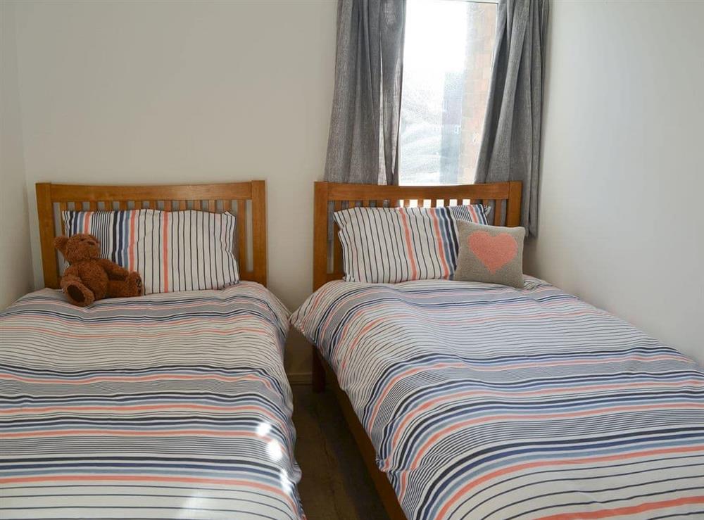 Twin bedroom at Spring Tides in Beadnell, Northumberland