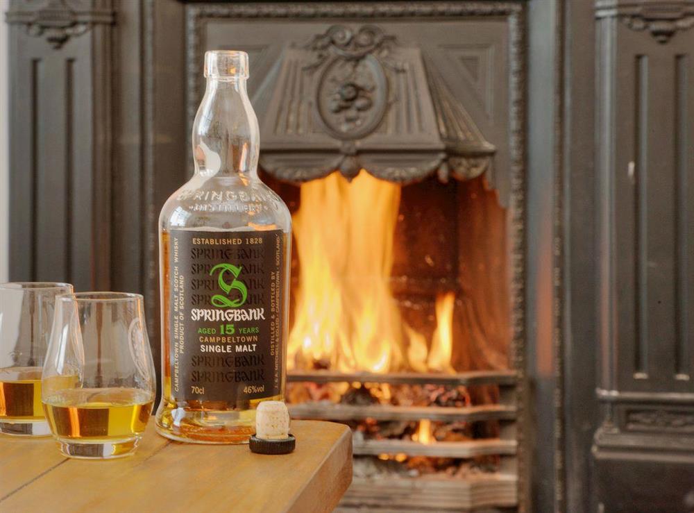 Relax infront of a roaring open fire at Springbank in Taynuilt, near Oban, Argyll