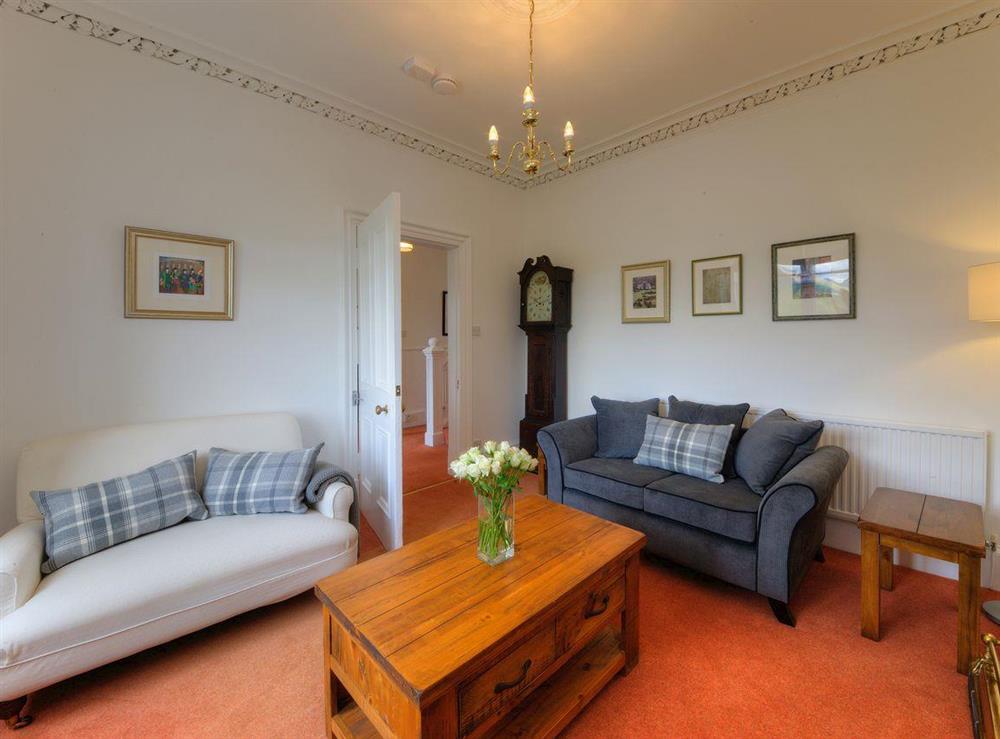 Second living room with comfortable sofas at Springbank in Taynuilt, near Oban, Argyll