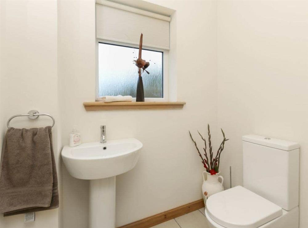 Well presented bathroom at Springbank in Upper Edinbane, near Portree, Isle Of Skye