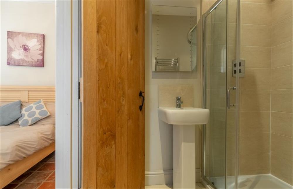 En-suite to bedroom three with shower, WC and wash basin at Springbank, Wells-next-the-Sea