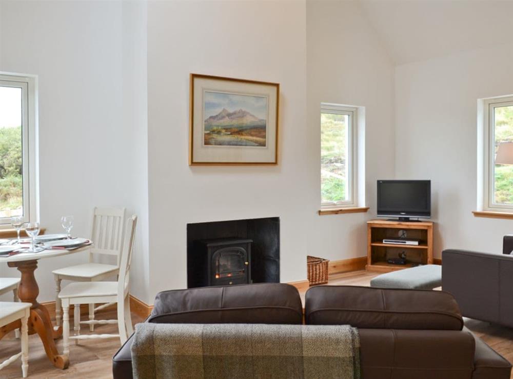 Living room at Springburn Cottage in Fasach, near Dunvegan, Isle Of Skye
