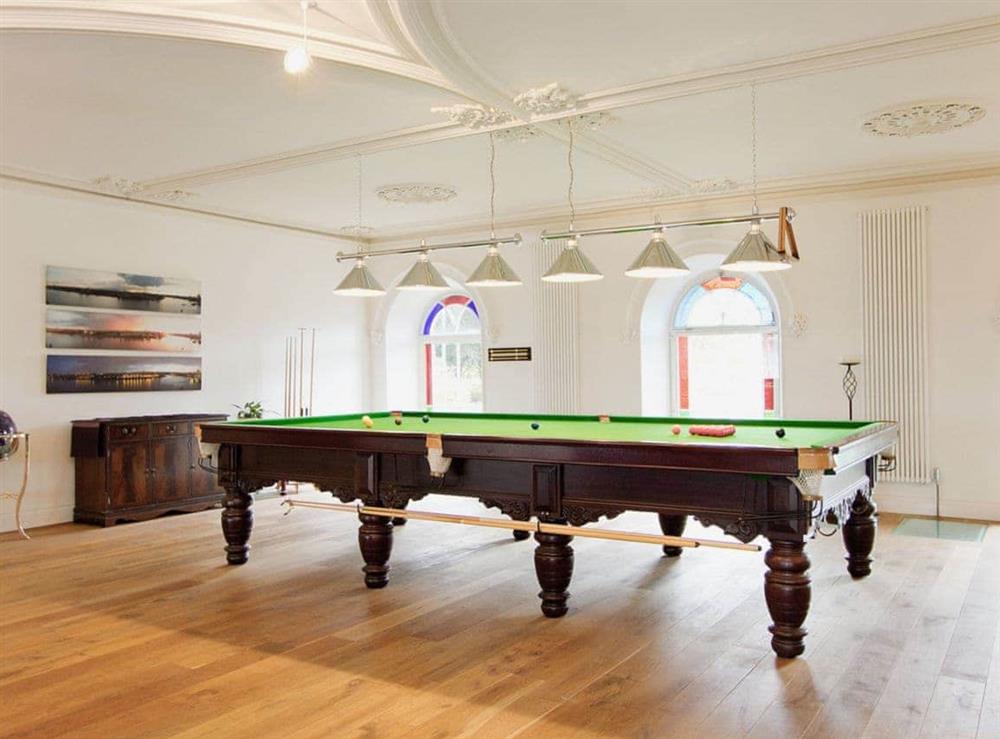 Fantastic snooker table in the entertainment area at Springfield House in Middleton-in-Teesdale, Durham