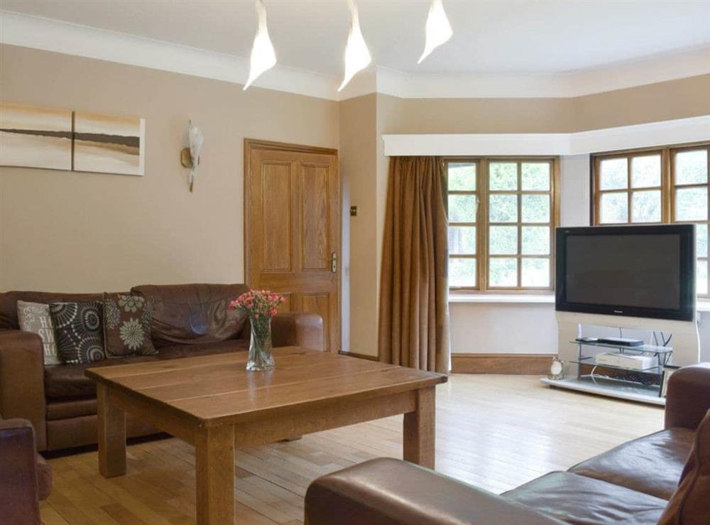 Spacious, comfortable living room at Springfields in Leek, Staffordshire., Great Britain