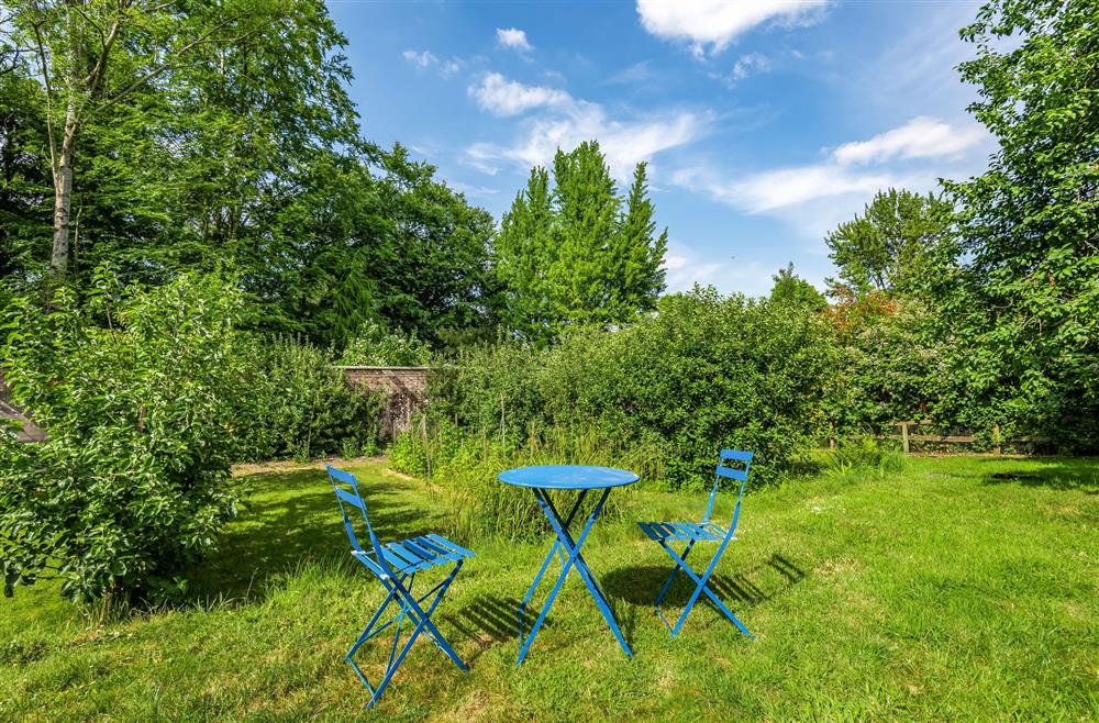 A nice spot to sit overlooking the small orchard