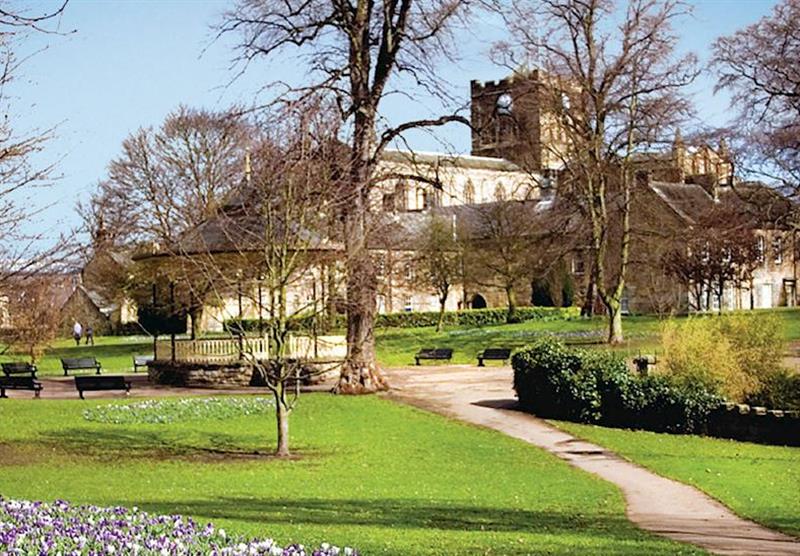 Hexham Abbey at Springhouse Country Park in , Hexham