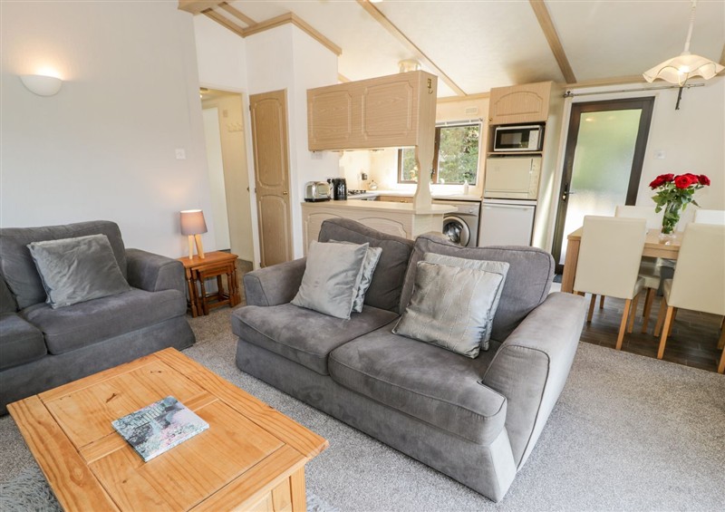 The living area at Springtime Lodge, Rhyd-y-Foel near Abergele