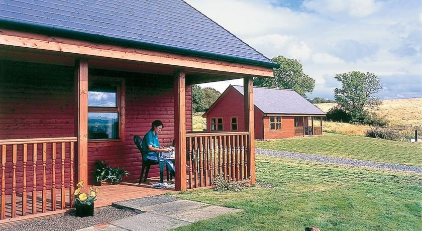 The lodges at Springwater Lodges in Ayrshire, Scotland