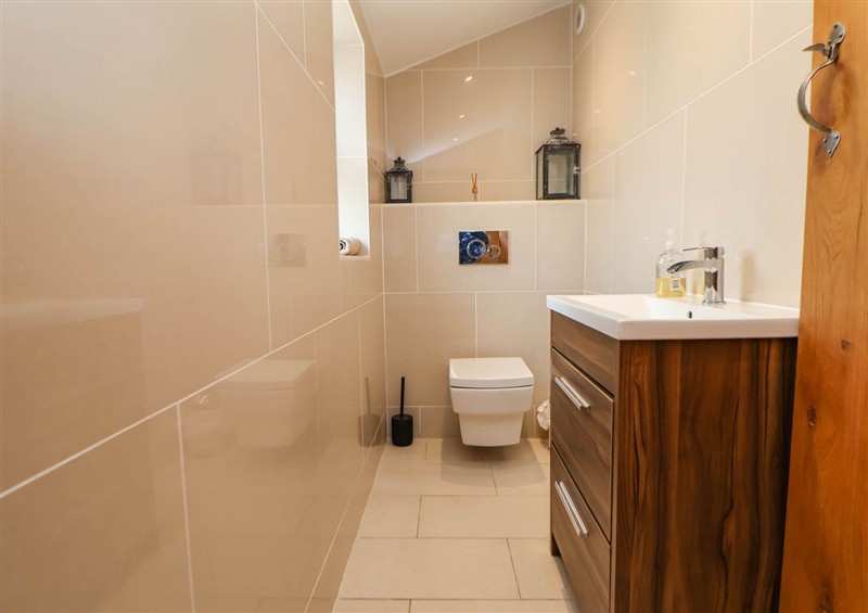 The bathroom at Sprinks Farm, Biddulph Moor