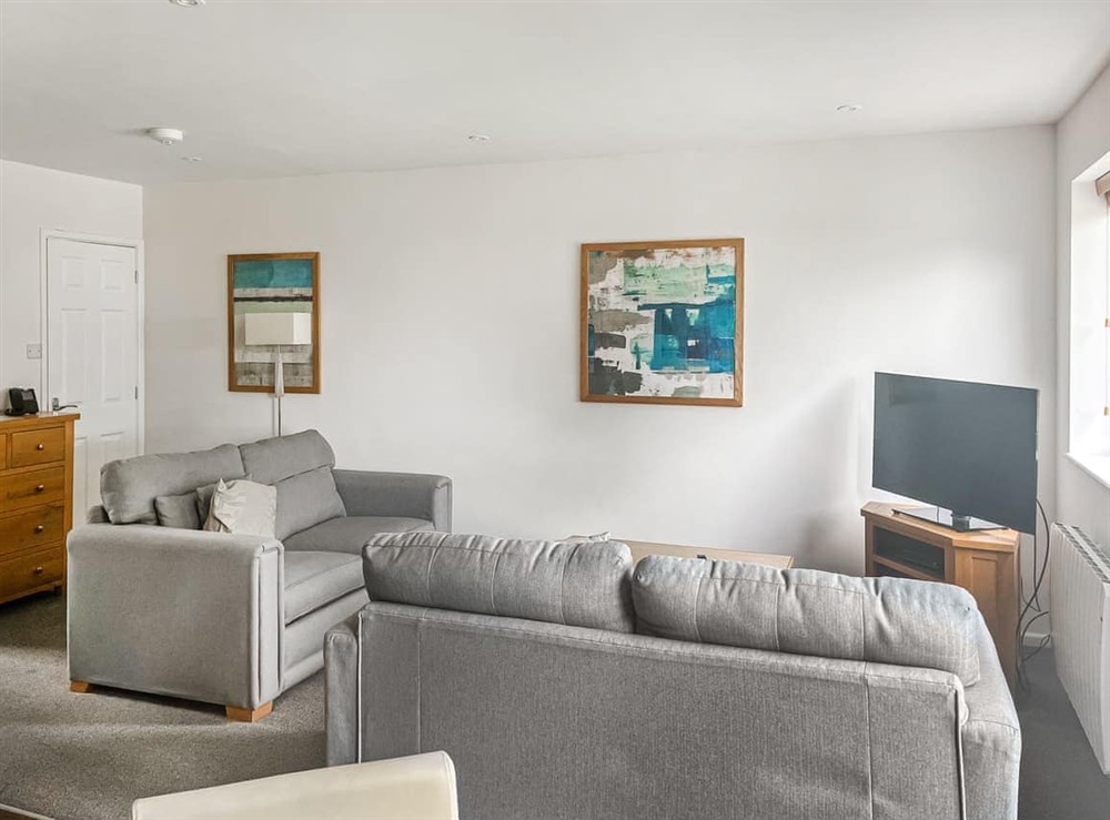 Living area at Spruce Cottage in Tywardreath, near Par, Cornwall