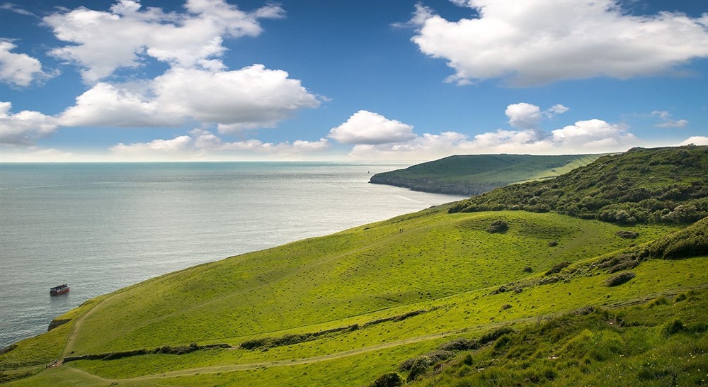 Beautiful Purbeck landscape, Dorset at Spyway in Langton Matravers, Dorset