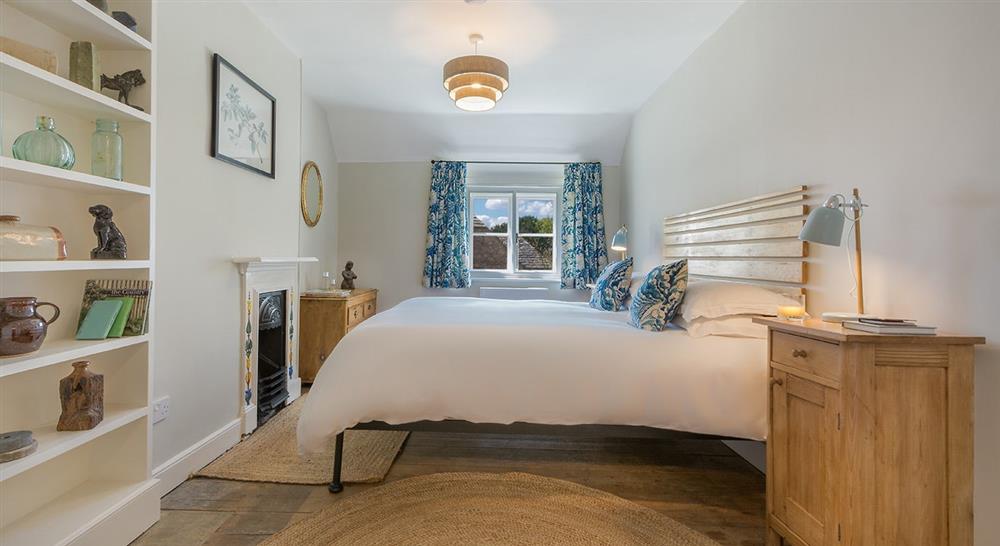 The double bedroom at Spyway in Langton Matravers, Dorset
