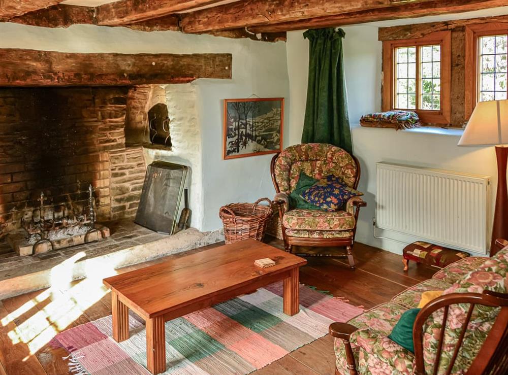 Living room at Squire Cottage in Bishops Castle, Shropshire