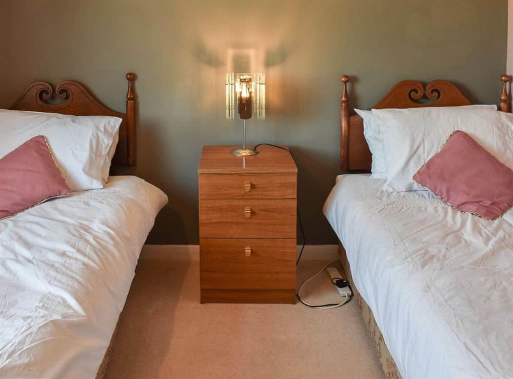 Twin bedroom at Squires Bungalow in Gunton St. Peter, near Lowestoft, Suffolk