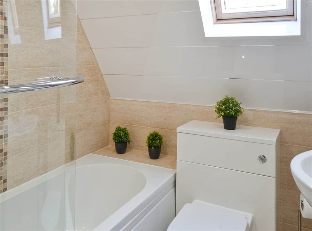 Bathroom at Squirrel Lodge in Otterburn, Northumberland