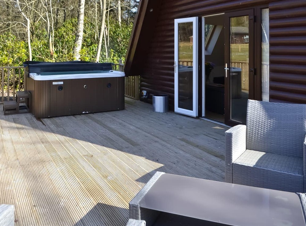 Sitting-out-area (photo 2) at Squirrel Lodge in Otterburn, Northumberland