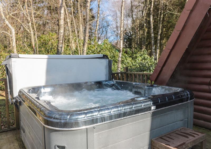There is a hot tub at Squirrel Lodge, Otterburn