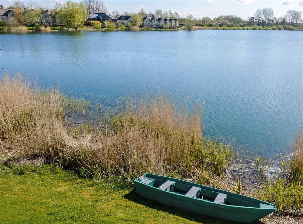Surrounded by serene lakes at Squirrels Leap in Somerford Keynes, near Cirencester, Gloucestershire