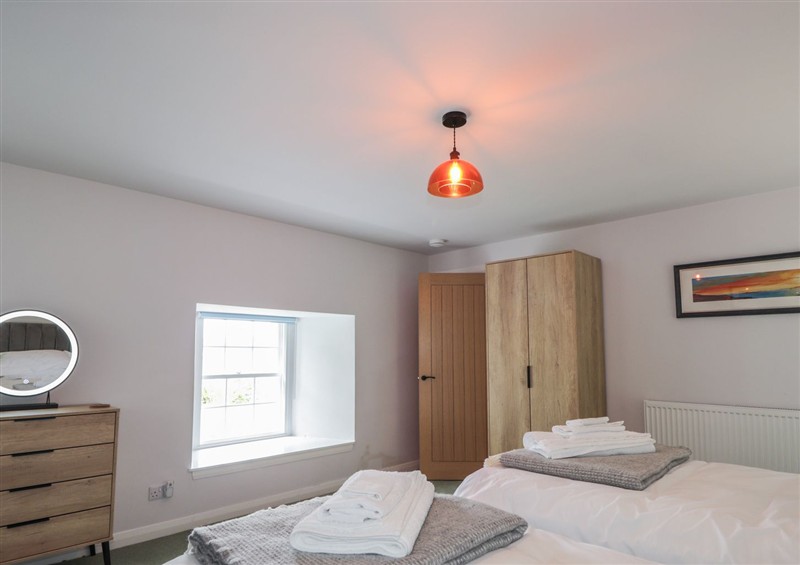 One of the 2 bedrooms at Srondubh, Poolewe