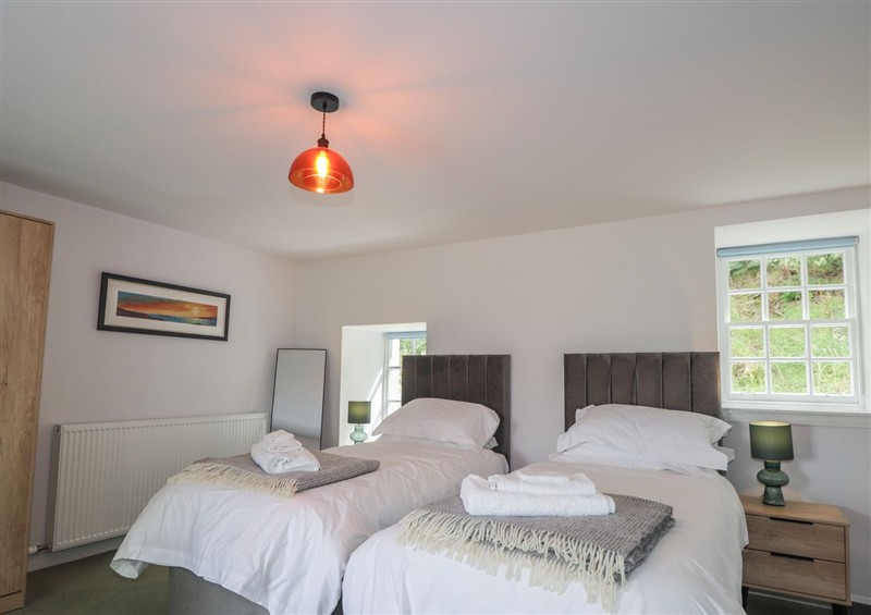 One of the bedrooms at Srondubh, Poolewe